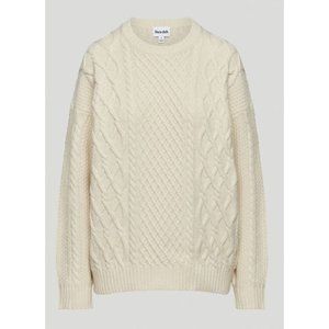 Sunday Best Cream Cable Knit Sweater
